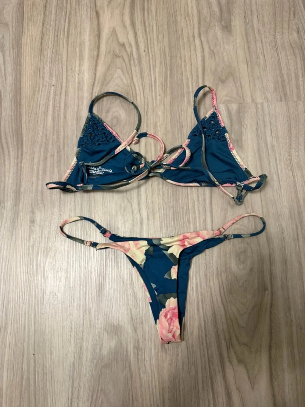 Frankie’s Bikinis Pink Peony SET